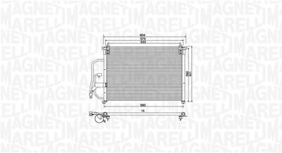 MAGNETI MARELLI Kondensator, Klimaanlage