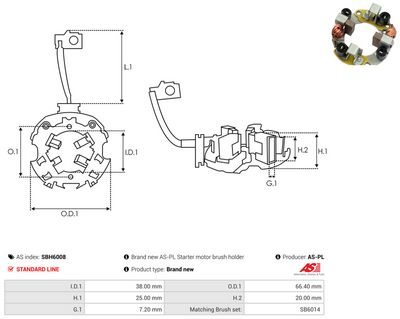 Vorschau Halter, Kohlebürsten Ansicht 2