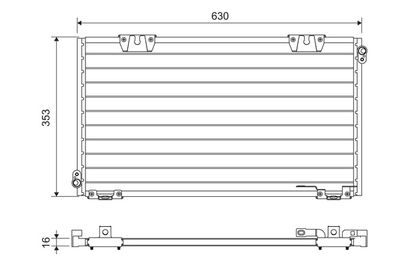 CONDENSATOR CLIMATIZARE VALEO 818104