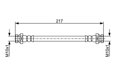 BREMSSCHLAUCH BOSCH 1987481962 4