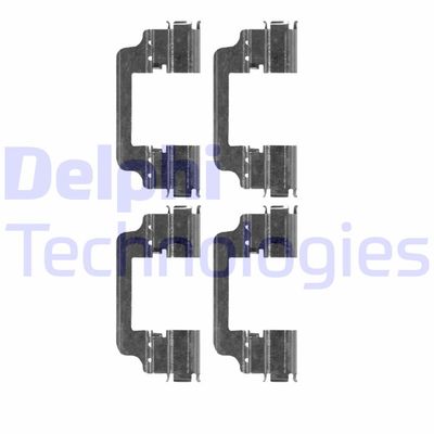 Комплектующие, колодки дискового тормоза DELPHI LX0661 для MERCEDES-BENZ GLS