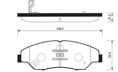 Комплект тормозных колодок, дисковый тормоз FI.BA FBP1118 для KIA RETONA