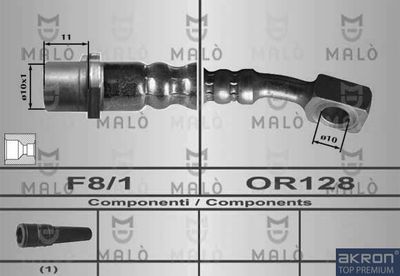 AKRON-MALÒ 80584 Тормозной шланг  для OPEL MERIVA A вэн (X03) 1.6 16V (E75)