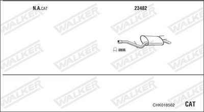 Изпускателна система WALKER CHK018562