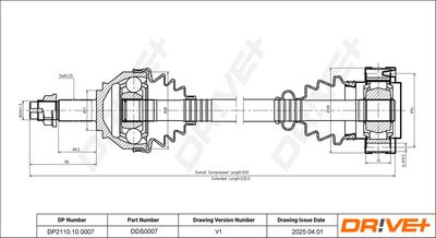 ANTRIEBSWELLE DR!VE+ DP2110100007