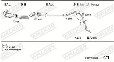 SISTEM DE ESAPAMENT WALKER FIK019977B