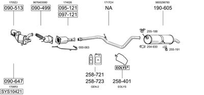 Układ wydechowy BOSAL SYS10421