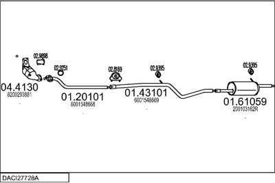 SISTEM DE ESAPAMENT MTS DACI27728A018979