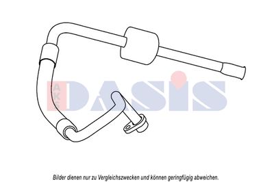 Трубопровод высокого / низкого давления, кондиционер AKS DASIS 885831N для CITROËN C5