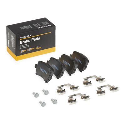 комплект спирачно феродо, дискови спирачки RIDEX 402B1514