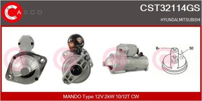 CASCO CST32114GS Стартер для MITSUBISHI L400 Автобус (PD_W, PC_W, PA_V, PB_V, PA_W)
