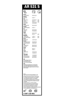 WISCHBLATT BOSCH 3397118901 6