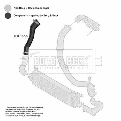 Charge Air Hose Borg & Beck BTH1566