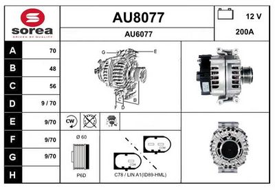 GENERATOR SNRA AU8077