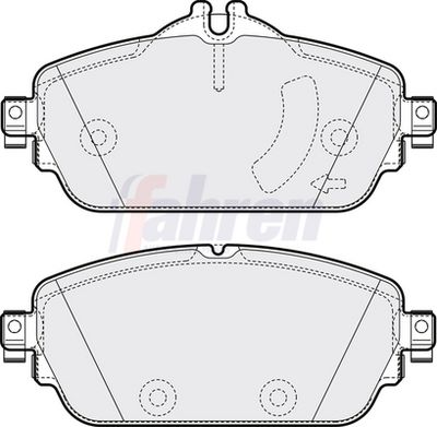 Fahren Brake Pad Set, disc brake FBP3757