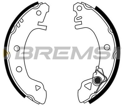 Комплект тормозных колодок BREMSI GF0214 для FORD SIERRA