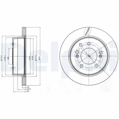 Tarcza hamulcowa DELPHI BG4273