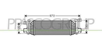 Интеркулер PRASCO FD340N001 для FORD FUSION