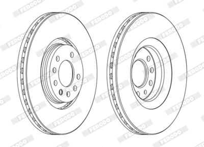 BREMSSCHEIBE FERODO DDF1904C 1