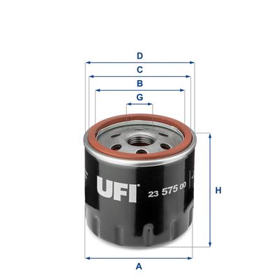 Масляный фильтр UFI 23.575.00 для VW LOAD