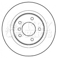 KEY PARTS KBD4466 Тормозные диски  для BMW 3 купе (E92) 316 i