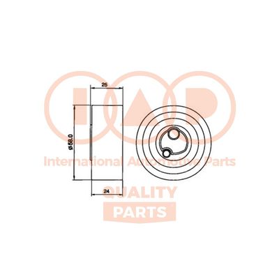 IAP QUALITY PARTS 127-16030 Натяжной ролик ремня ГРМ для SUZUKI SWIFT I (AA)