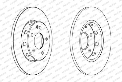 BREMSSCHEIBE FERODO DDF540C 1