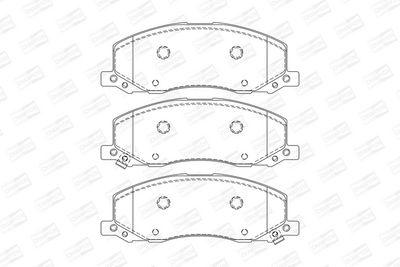 BREMSBELAGSATZ SCHEIBENBREMSE CHAMPION 573326CH 1