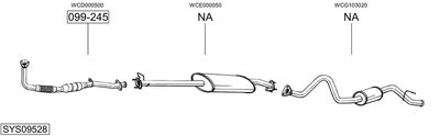 Układ wydechowy BOSAL SYS09528