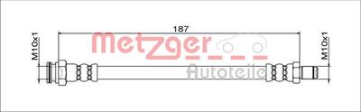 Тормозной шланг METZGER 4111805 для FIAT TIPO