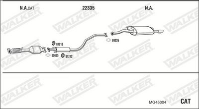 Изпускателна система WALKER MG45004