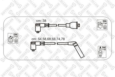 Комплект проводов зажигания STELLOX 10-38492-SX для MITSUBISHI SIGMA