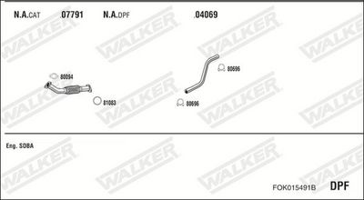 SISTEM DE ESAPAMENT WALKER FOK015491B