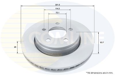 спирачен диск COMLINE ADC2313V