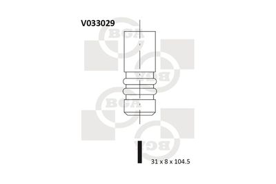 Выпускной клапан BGA V033029 для VOLVO 780