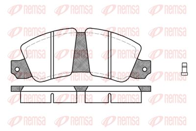 Комплект тормозных колодок, дисковый тормоз REMSA 0023.02 для FIAT 130