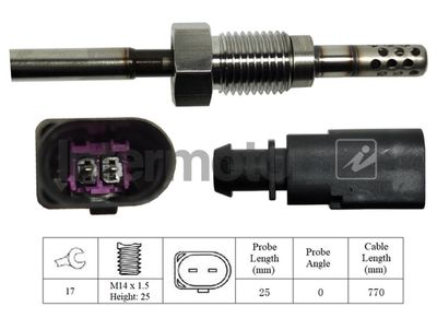 Sensor, exhaust gas temperature Intermotor 27233