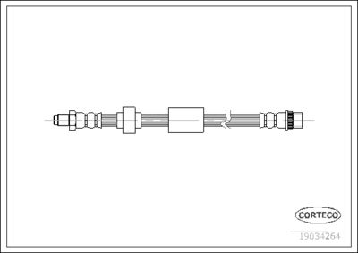 Тормозной шланг CORTECO 19034264 для RENAULT KANGOO