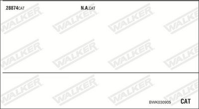 Изпускателна система WALKER BWK030905