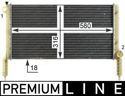 Radiateur - CR1991000P - MAHLE