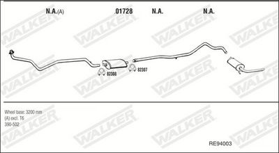 SISTEM DE ESAPAMENT WALKER RE94003