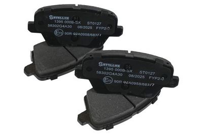 комплект спирачно феродо, дискови спирачки STELLOX 1395 000B-SX