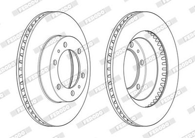 BREMSSCHEIBE FERODO DDF2475C 1