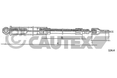 Тяга стартера CAUTEX 761252 для FIAT 500
