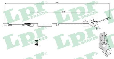 Cable Pull, parking brake C0446B