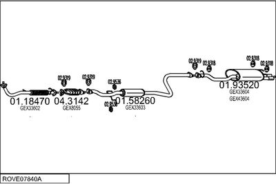 SISTEM DE ESAPAMENT MTS ROVE07840A004083