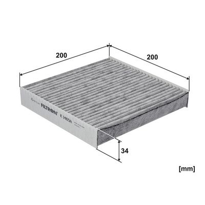 Cabinefilter met actieve kool past: SSANGYONG KORANDO, TIVOLI, TIVOLI GRAND 1.5-Electric 03.15-