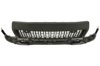 Bumper (Voor, met railgaten, zwart) past: CITROEN C3 AIRCROSS, C4 III 06.20-03.24