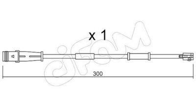 SENZOR DE AVERTIZARE UZURA PLACUTE DE FRANA