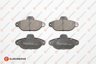 Комплект тормозных колодок, дисковый тормоз EUROREPAR 1639377580 для FIAT CINQUECENTO